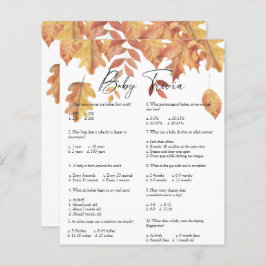 Vallende bladeren - Baby Trivia | Baby showers wil