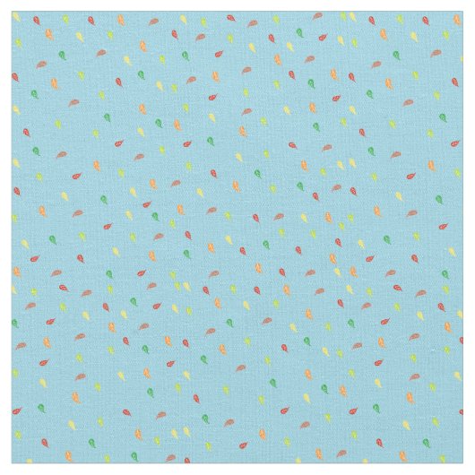 Vallende Bladeren - Blauw Stof (Close Up)