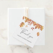 Vallende bladeren - Bruiloft Dank U Bedankjes Labels (In situ)