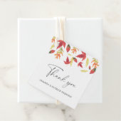 Vallende bladeren - Bruiloft Dank U Bedankjes Labels (In situ)