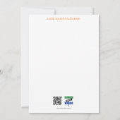 Vallende bladeren bruiloft / Verloving uitnodiging (Achterkant)