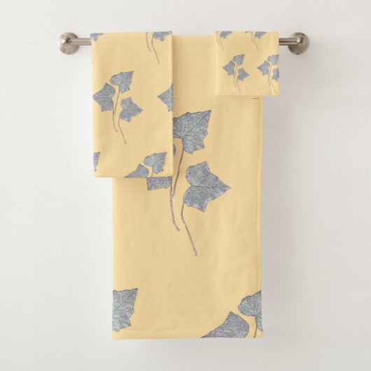 Vallende Bladeren Crème Bad Handdoek (Insitu)