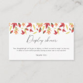 Vallende bladeren elegant - display douche informatiekaartje (Voorkant)