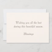 Vallende bladeren en Bijbelverse herfstgroeten Kaart (Achterkant)