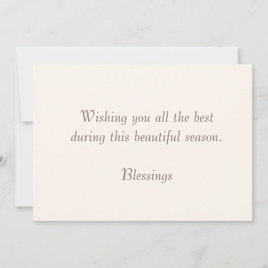 Vallende bladeren en Bijbelverse herfstgroeten Kaart (Achterkant)