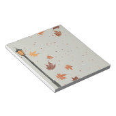 Vallende bladeren en lichten notitieblok (Schuin)