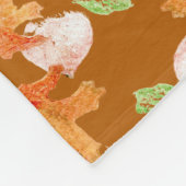 Vallende bladeren fleece deken (Hoek)