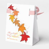 Vallende bladeren gunst vak bedankdoosjes (Achterkant)