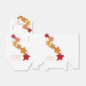 Vallende bladeren gunst vak bedankdoosjes (Uitgevouwen)