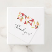 Vallende bladeren herfst baby shower Dank u Bedankjes Labels (In situ)