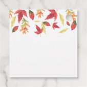 Vallende bladeren herfst baby shower Dank u Bedankjes Labels (Achterkant)