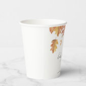 Vallende bladeren herfst baby shower papieren bekers (Rechts)