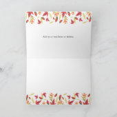 Vallende bladeren herfst baby shower - Thank You C Bedankkaart (Binnen)