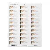 Vallende bladeren Herfst herfst retour adres label (Full Sheet)