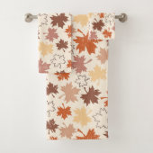 Vallende bladeren herfst Thanksgiving ontwerp Bad Handdoek (Insitu)