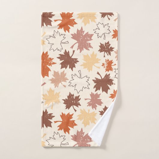 Vallende bladeren herfst Thanksgiving ontwerp Bad Handdoek (Handdoek)