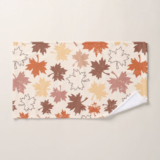 Vallende bladeren herfst Thanksgiving ontwerp Bad Handdoek (Handdoek)