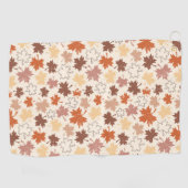 Vallende bladeren herfst Thanksgiving ontwerp Golfhanddoek (Horizontaal)