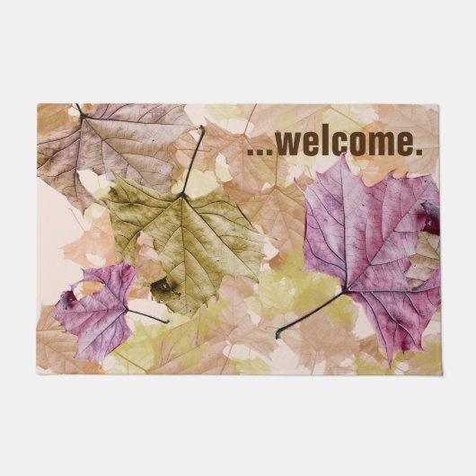 "vallende bladeren" herfstkamouflage DEUR MAT (Voorkant)