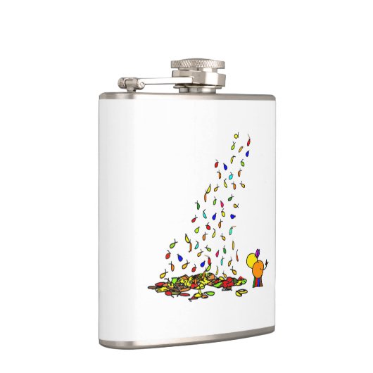 vallende bladeren heupfles (Rechts)