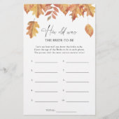 Vallende bladeren - Hoe oud was de bruid om te spe (Voorkant)