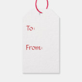 Vallende bladeren in Cherry Gift Label Cadeaulabel (Achterkant)