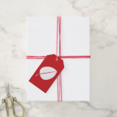 Vallende bladeren in Cherry Gift Label Cadeaulabel (Met Touw)