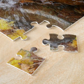 Vallende bladeren in de Natuur Waterval III Legpuzzel (Zijkant)