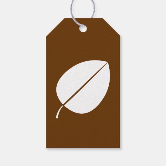 Vallende bladeren in Label met chocolade-cadeaus Cadeaulabel (Voorkant)