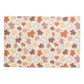 Vallende bladeren in natuurlijke aarde herfst ontw kussensloop (Achterkant)