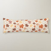 Vallende bladeren in natuurlijke aarde herfst ontw lichaamskussen (Voorkant)