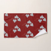 Vallende Bladeren Kaneel Rood Bad Handdoek (Handdoek)