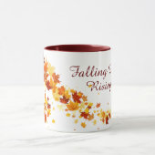 Vallende bladeren koffie mok (Midden)