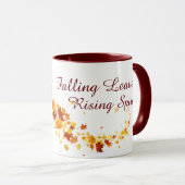 Vallende bladeren koffie mok (Voorkant rechts)