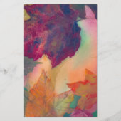 Vallende bladeren langs de kust in het Briefpapier (Voorkant)