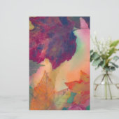 Vallende bladeren langs de kust in het Briefpapier (Staand voorkant)