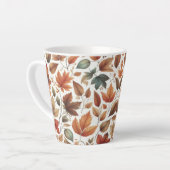 Vallende bladeren latte mok (Linkerhoek)