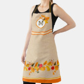 Vallende bladeren, monogram schort (Insitu)