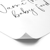 Vallende bladeren - naam dat babyvoedsel poster (Hoek)