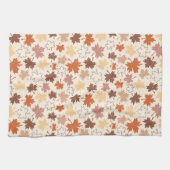 Vallende bladeren, natuurlijke aardherfst Thanksgi Theedoek (Horizontaal)