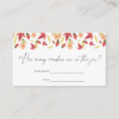 Vallende bladeren - Raad hoeveel snoepjes spel Informatiekaartje (Voorkant)