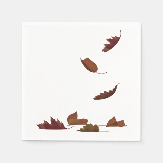 Vallende Bladeren Servet (Voorkant)