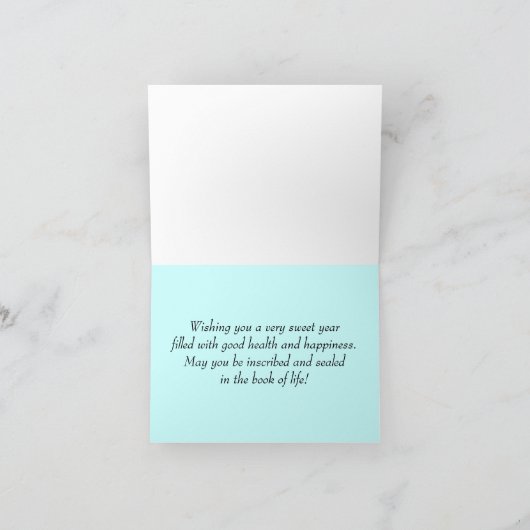 Vallende bladeren Shana Tova Kaart (Binnen)