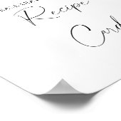 Vallende bladeren - Uw receptkaart hier Poster (Hoek)