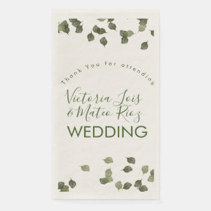 Vallende Bladeren Vallen Herfstgroen Bedankt   Servet