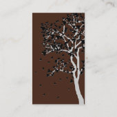 Vallende bladeren ~ Visitekaartjes (Achterkant)