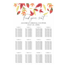 Vallende bladeren vrijgezellenfeest zitgrafiek