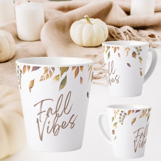 Vallende bladeren Waterverf Herfst vibes Latte Mok
