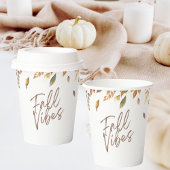 Vallende bladeren Waterverf Herfst vibes Papieren Bekers
