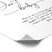 Vallende bladeren - zeg niet baby Poster (Hoek)